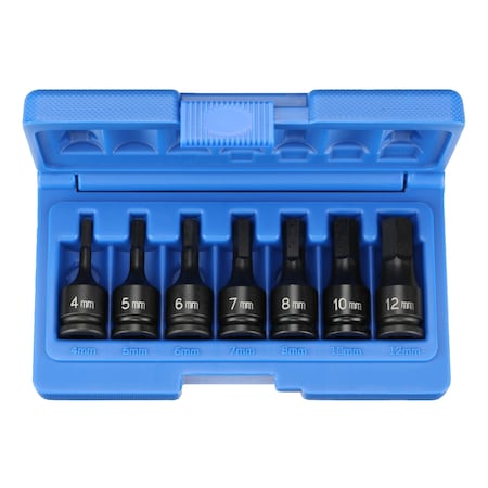 Grey Pneumatic SKT SET 3/8" DR 7 PC HEX DRIVER METRIC I GP1297MH